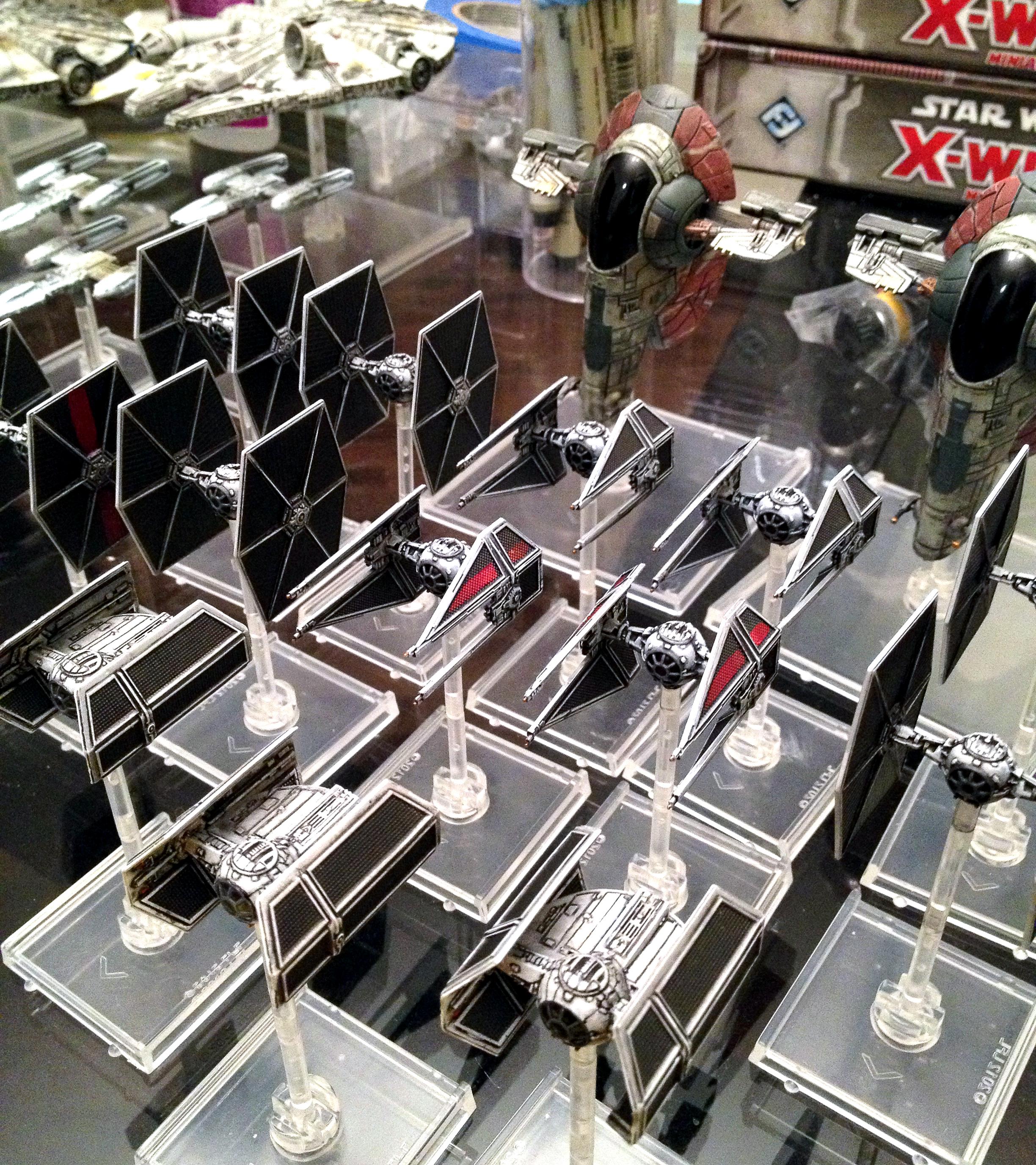 Custom, Fantasy Flight, Miniatures Game, XWing finished TIEs